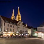 Blick Richtung Regensburger Dom von Neupfarrplatz aus