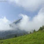 Wolken vor der Watzmannfrau